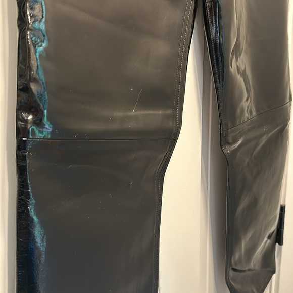 rag & bone patent leather crop straight leg pant size 27 - Picture 6 of 12